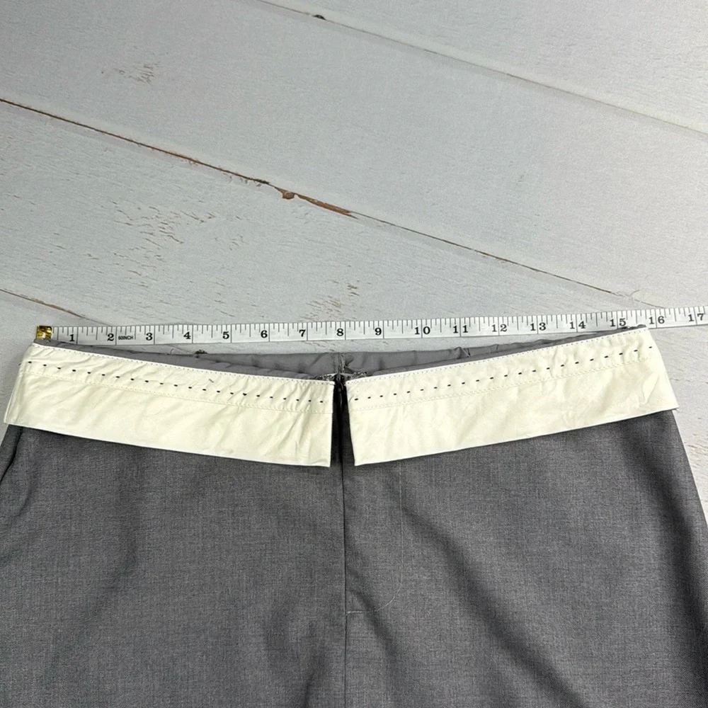 NIA Mid Rise Grey Fold Over Mini Skort Size Medium - Picture 6 of 7